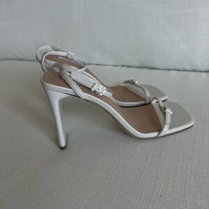 Steve Madden Ailene White Leather Heel
